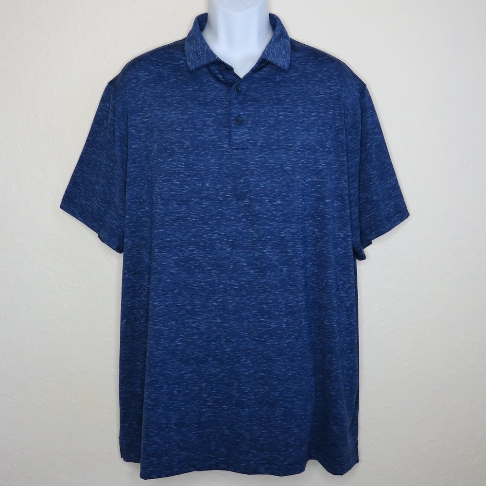 Champion* Men's Short Sleeve 3 Button Down Straight Hem Polo‎ Shirt~ Size XXL
